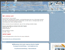 Tablet Screenshot of main-express-kurier.de
